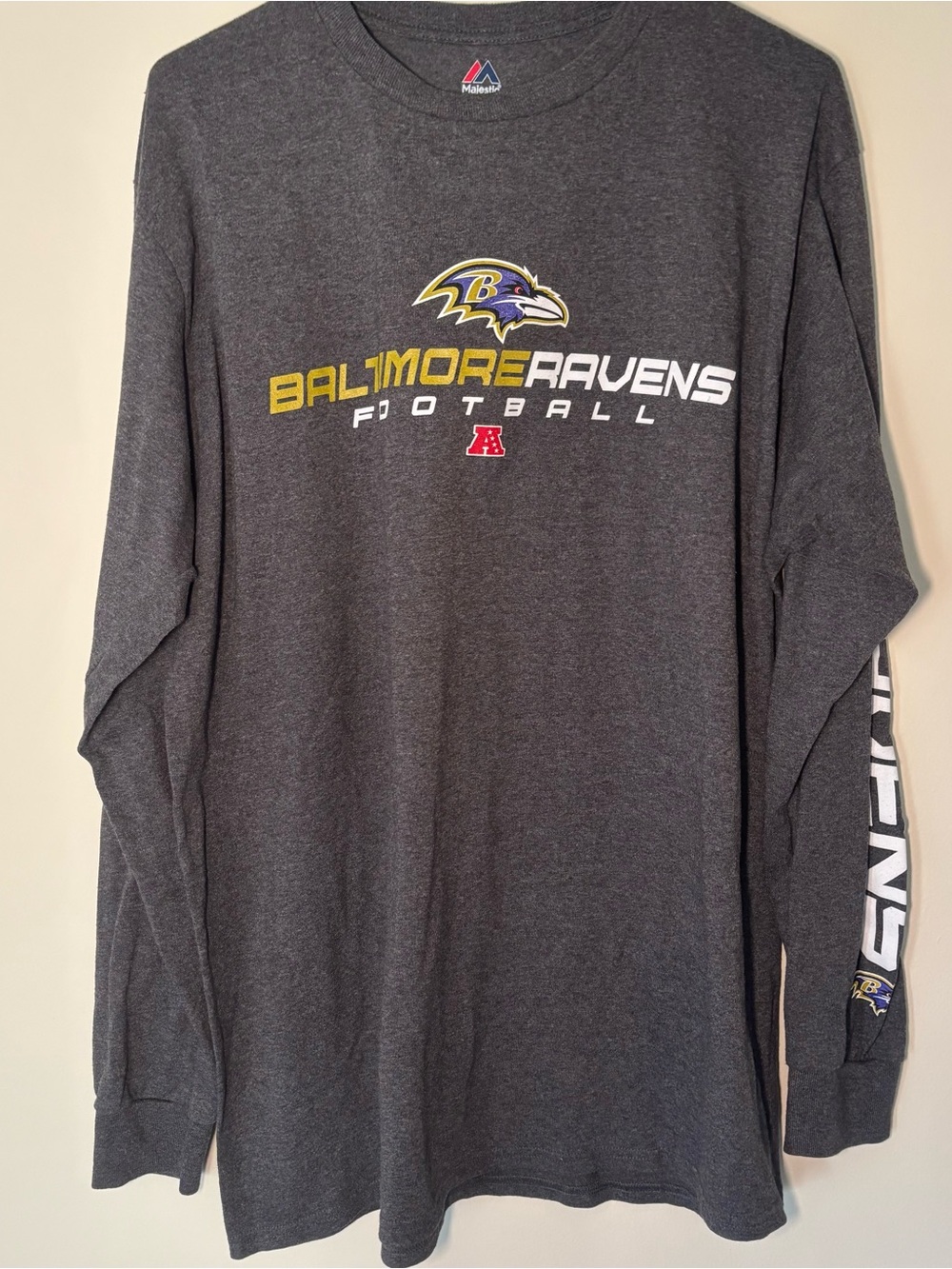 Majestic Baltimore Ravens Long Sleeve Tee